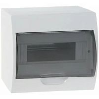 Щит распределительный навесной ЩРн-П-18з IP41 пластиковый прозрачная дверь с клеммным блоком | код 84918 | DKC